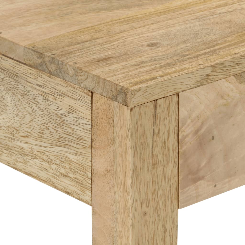 Table console 110x30x75 cm bois de manguier massif blanchi - XIOS