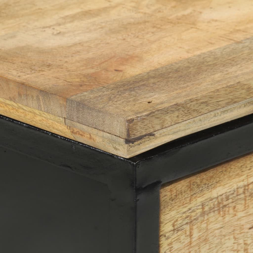 Table console 110x30x75 cm bois de manguier massif brut - XIOS