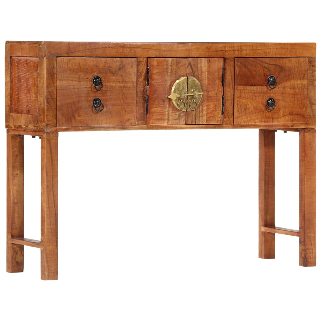 Table console 120x32x80 cm bois massif d'acacia - XIOS