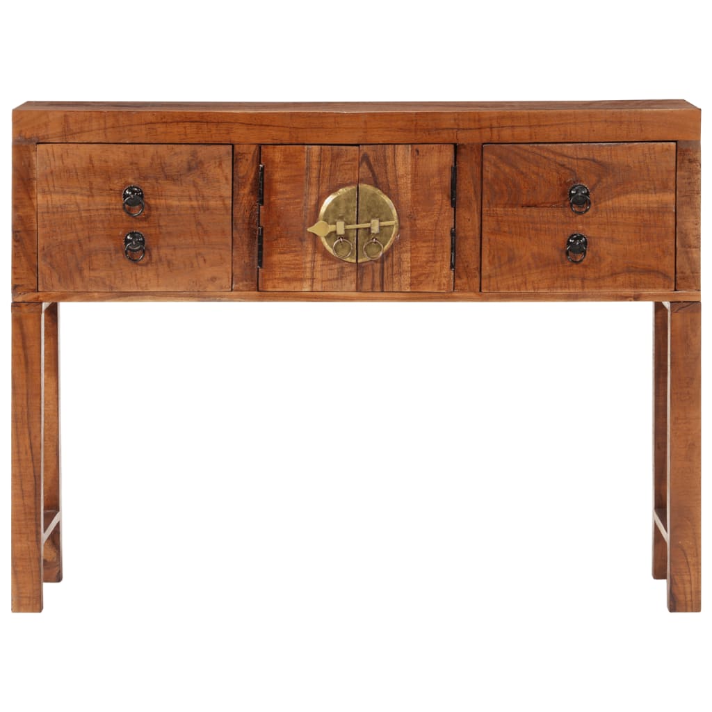 Table console 120x32x80 cm bois massif d'acacia - XIOS