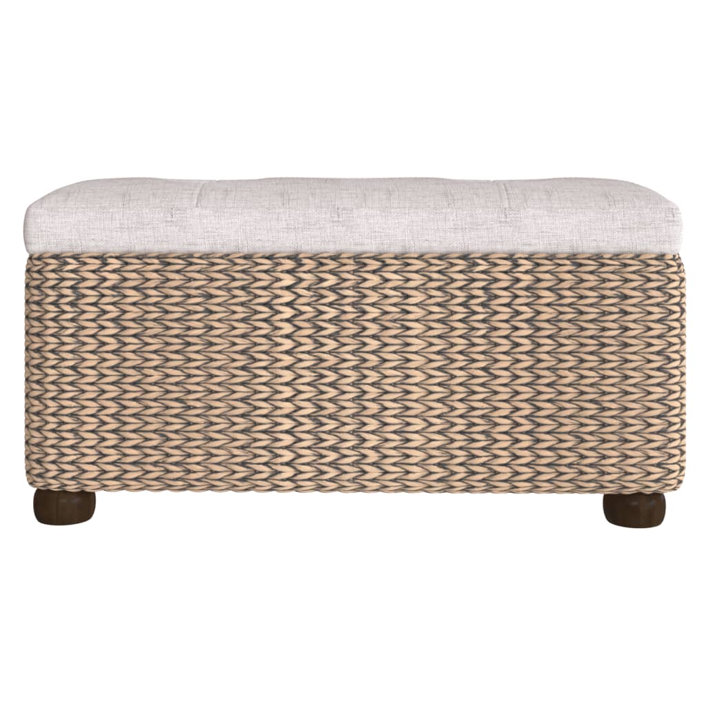 Bancs de rangement lot de 2 avec coussin gris 69 cm quenouille - XIOS