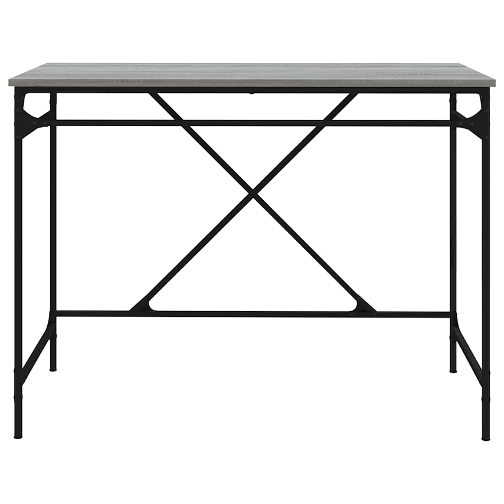 Bureau sonoma gris 100x50x75 cm bois d'ingénierie et fer - XIOS