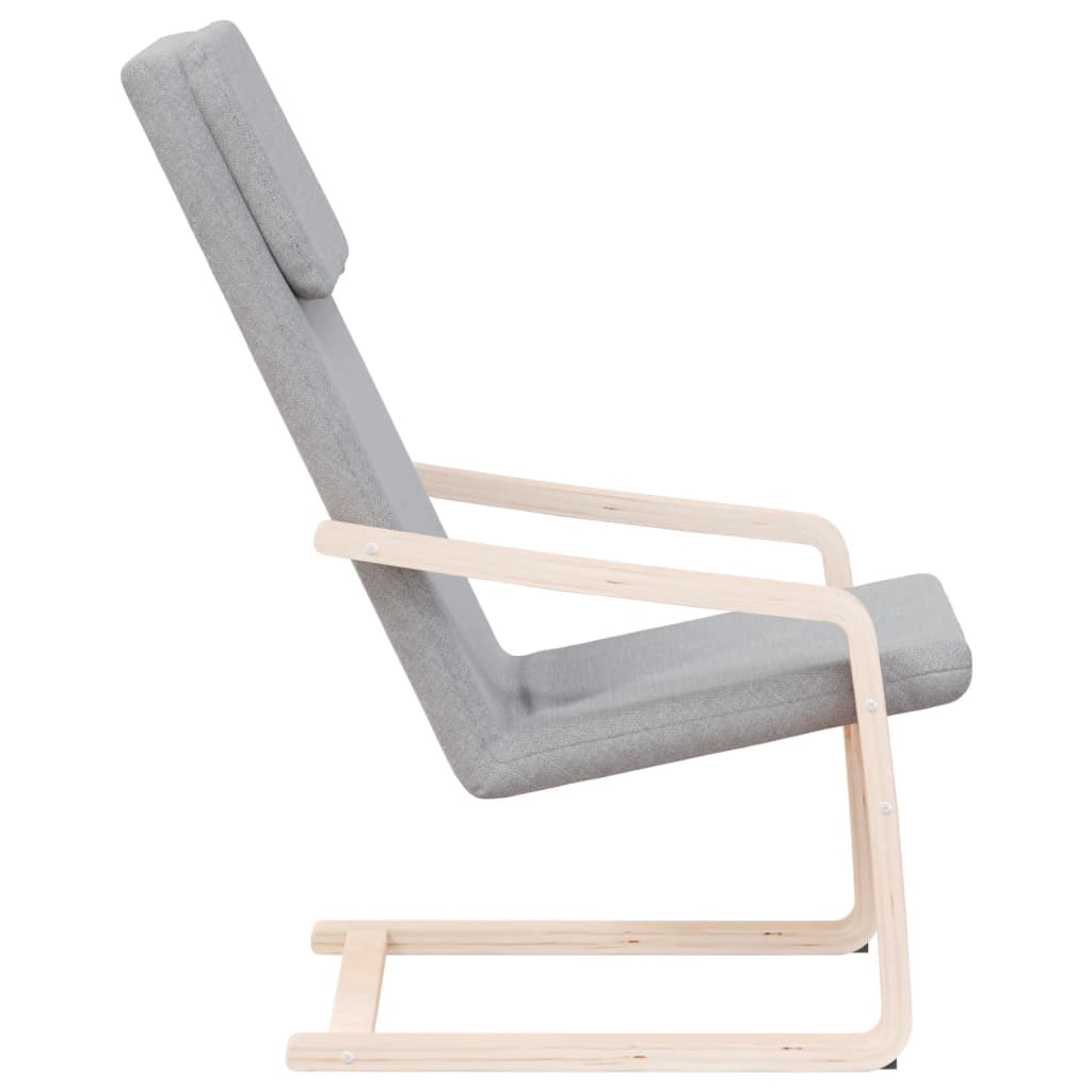 Chaise de relaxation Gris clair Tissu - XIOS