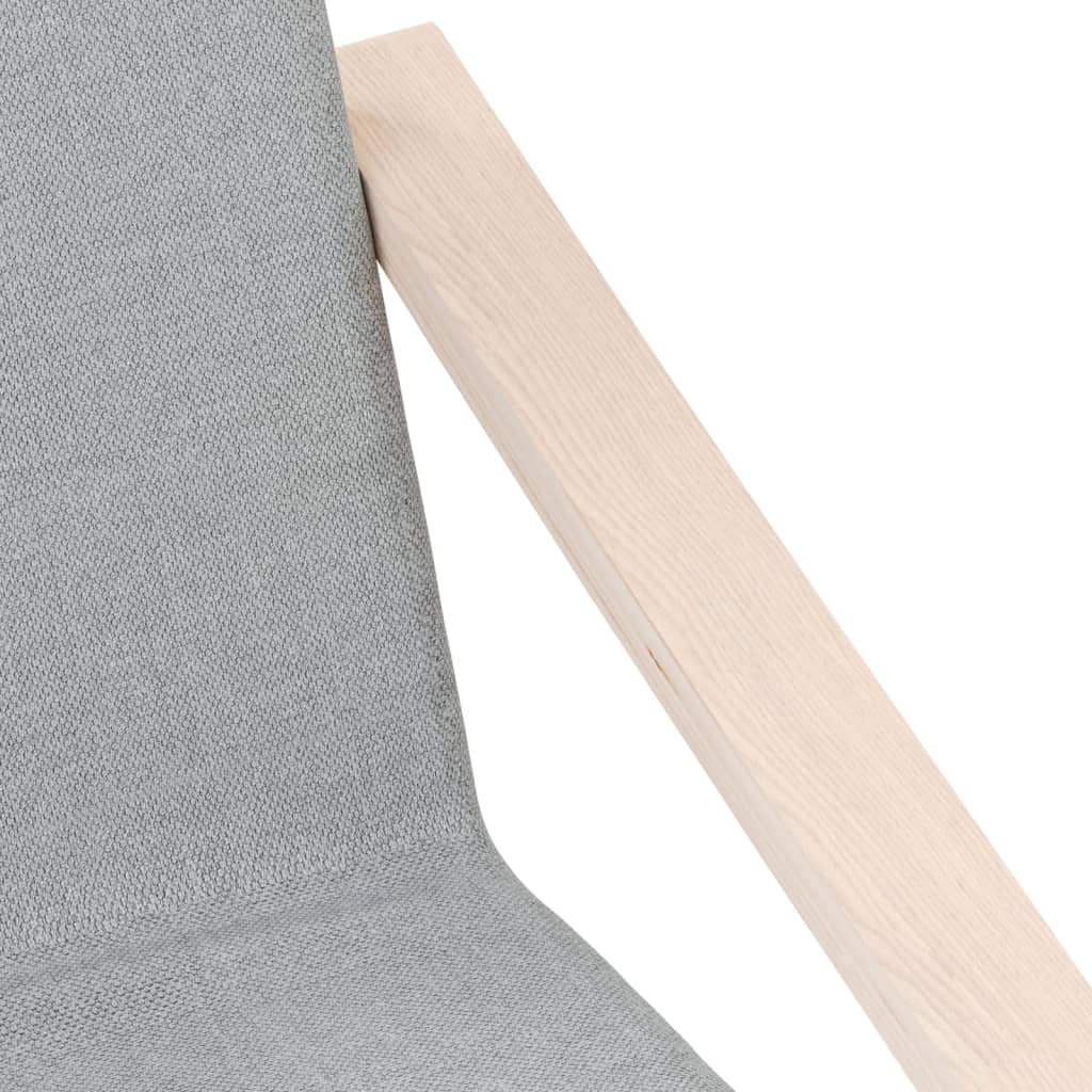 Chaise de relaxation Gris clair Tissu - XIOS