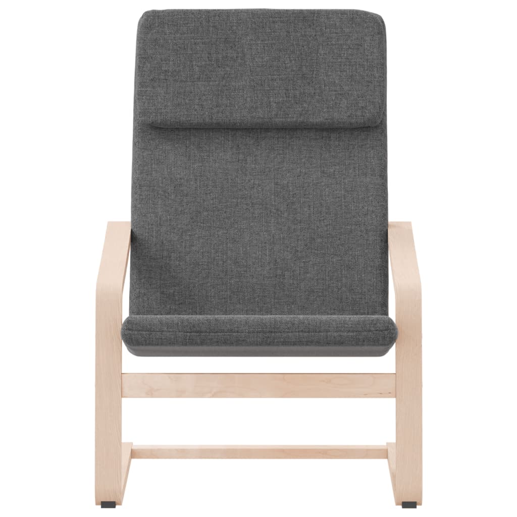 Chaise de relaxation Gris foncé Tissu - XIOS