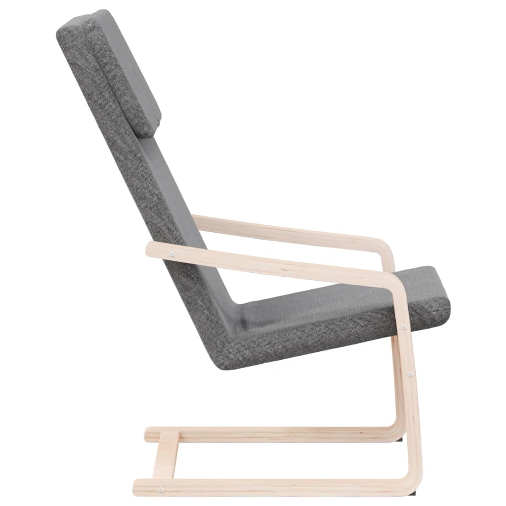 Chaise de relaxation Gris foncé Tissu - XIOS