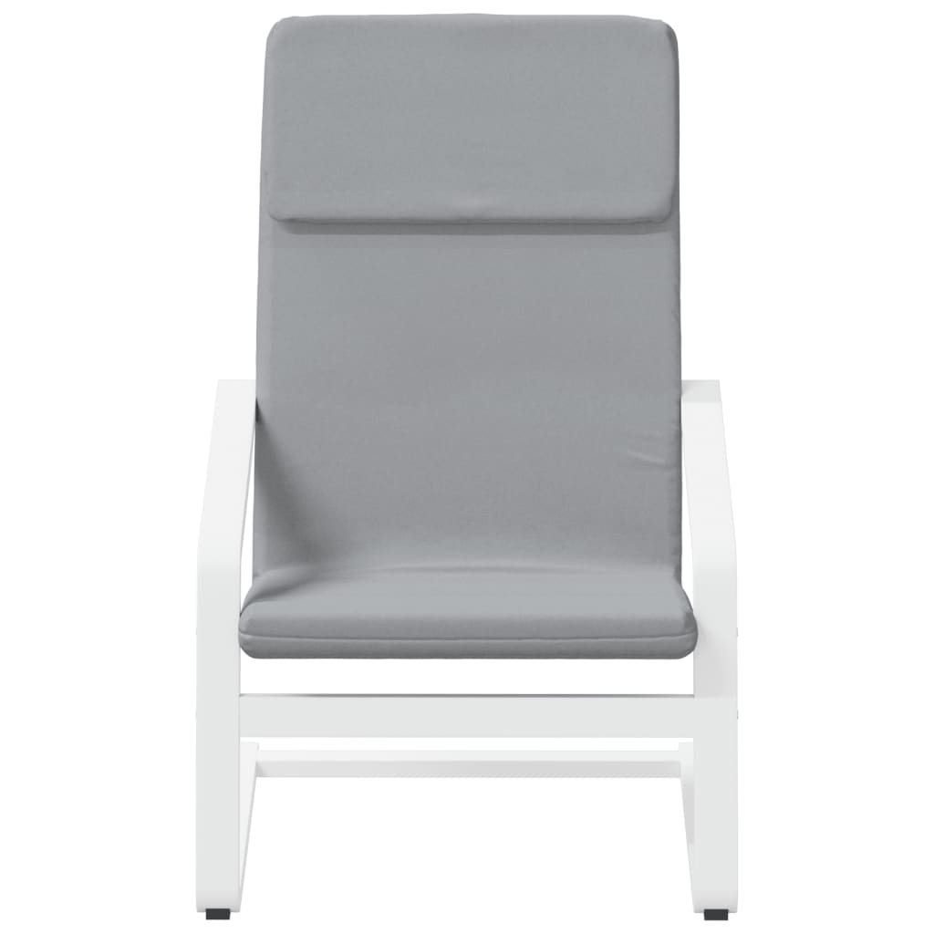 Chaise de relaxation Gris clair Tissu - XIOS