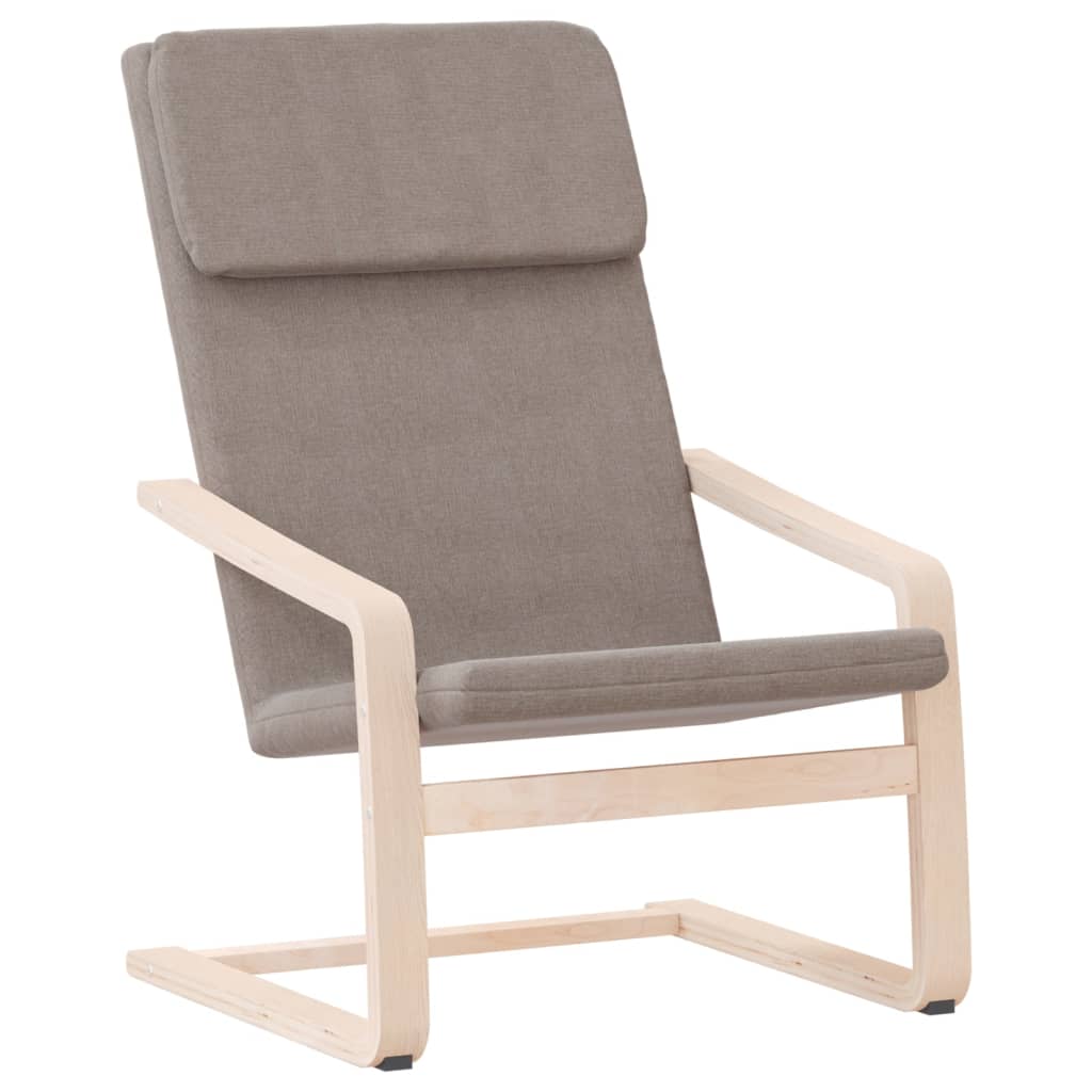 Chaise de relaxation Taupe Tissu - XIOS