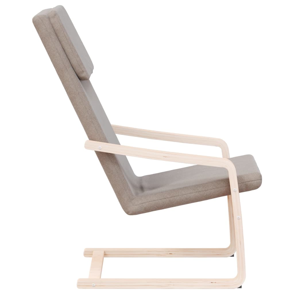 Chaise de relaxation Taupe Tissu - XIOS
