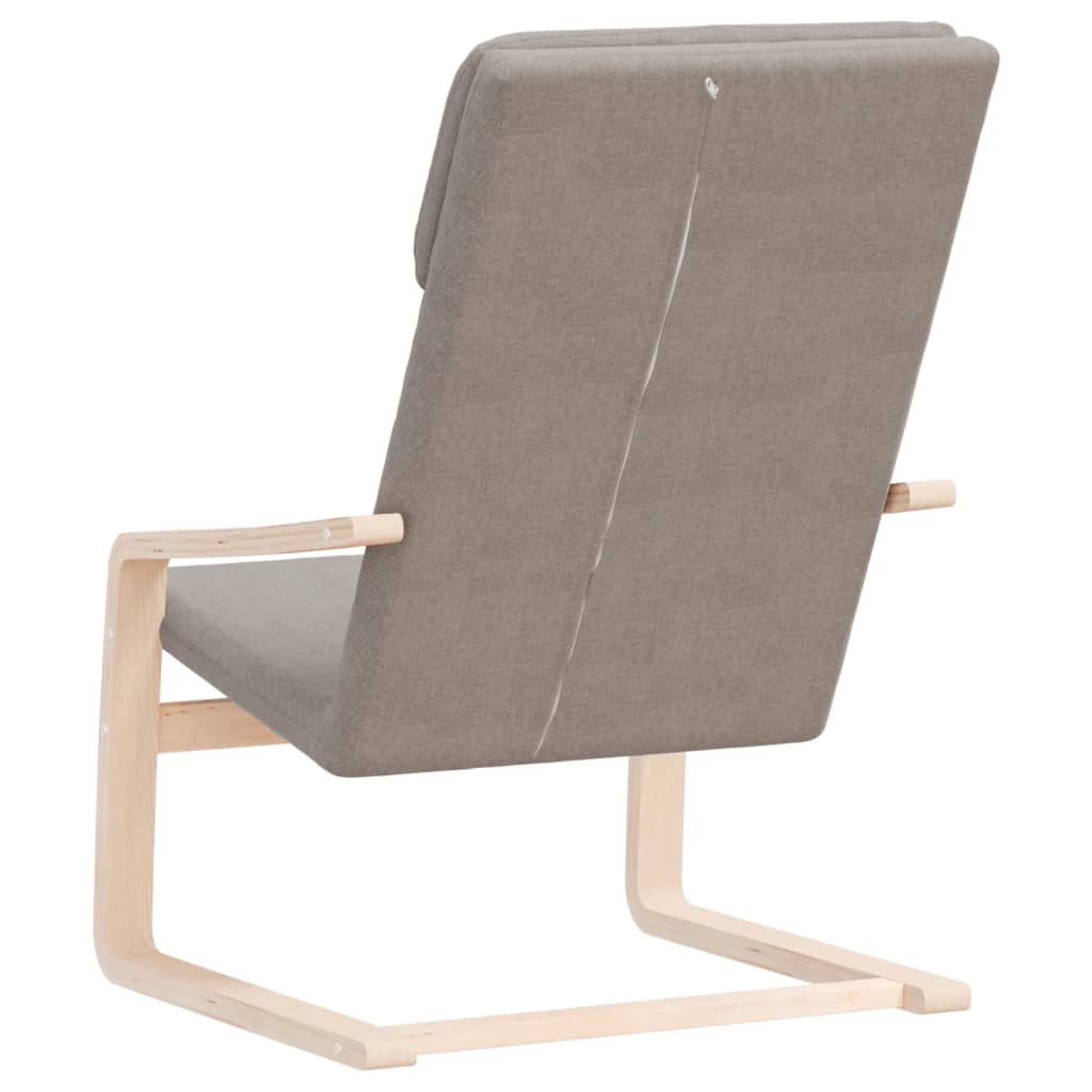 Chaise de relaxation Taupe Tissu - XIOS