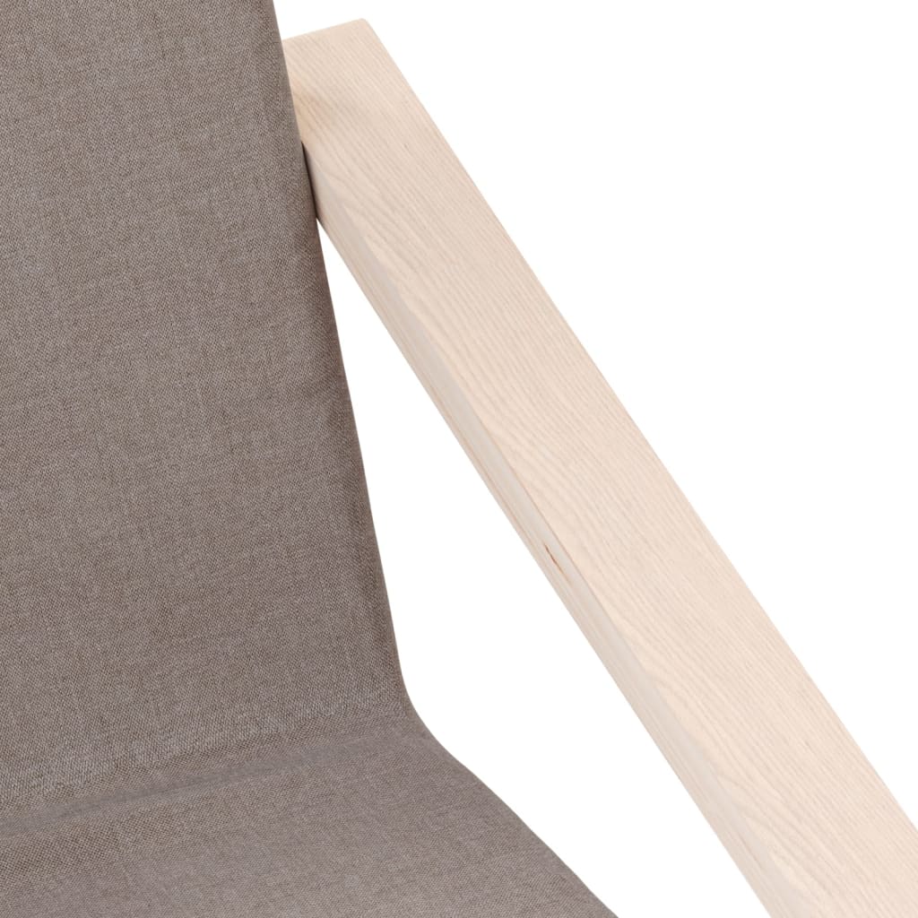 Chaise de relaxation Taupe Tissu - XIOS