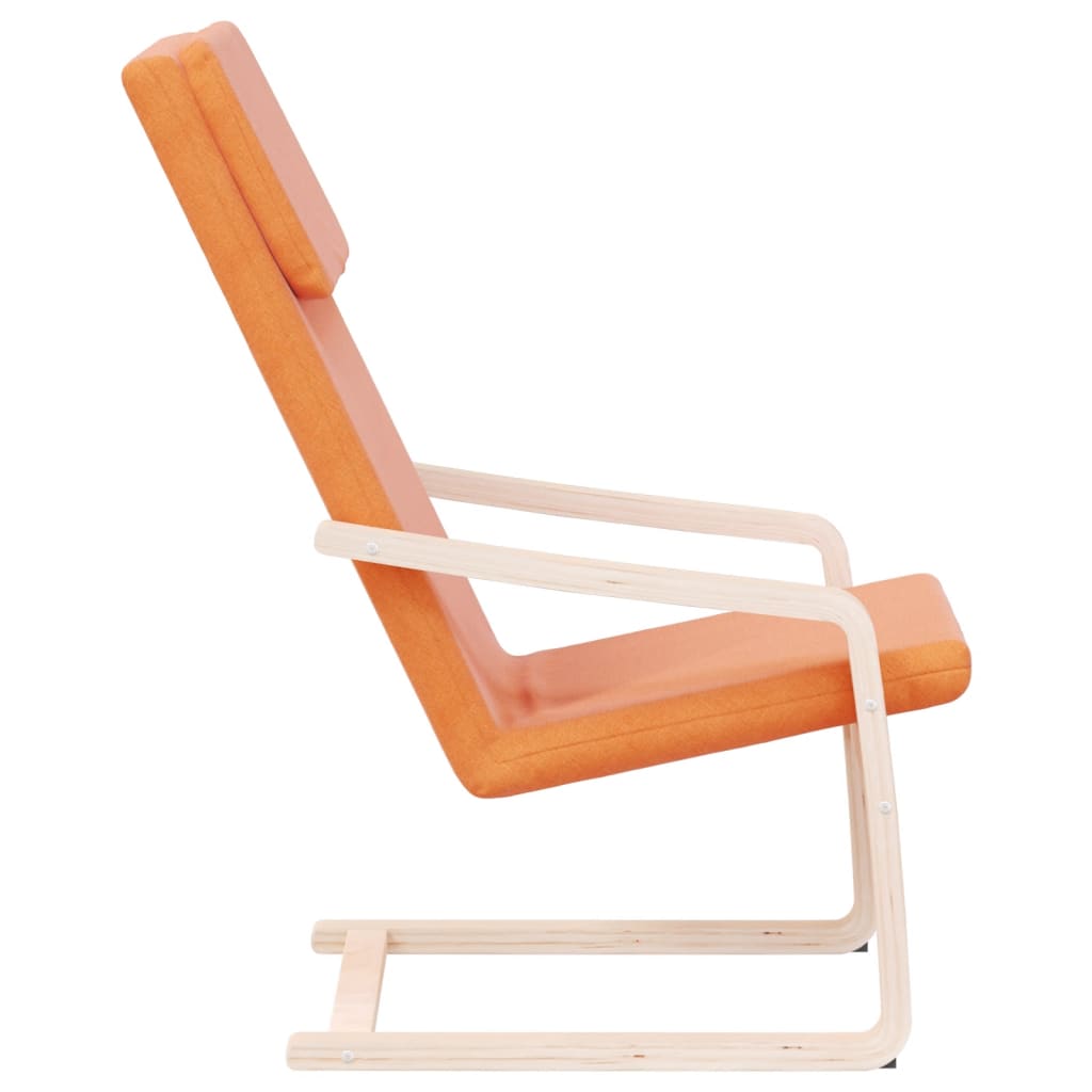 Chaise de relaxation Jaune foncé Tissu - XIOS