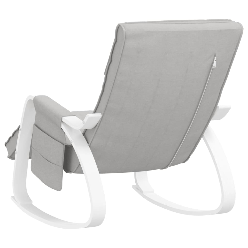 Chaise à bascule Gris clair Tissu - XIOS