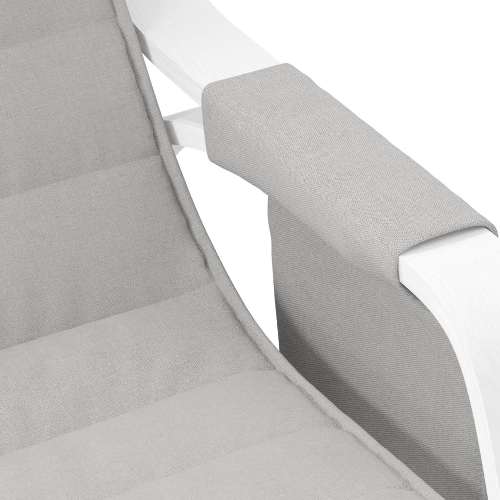 Chaise à bascule Gris clair Tissu - XIOS