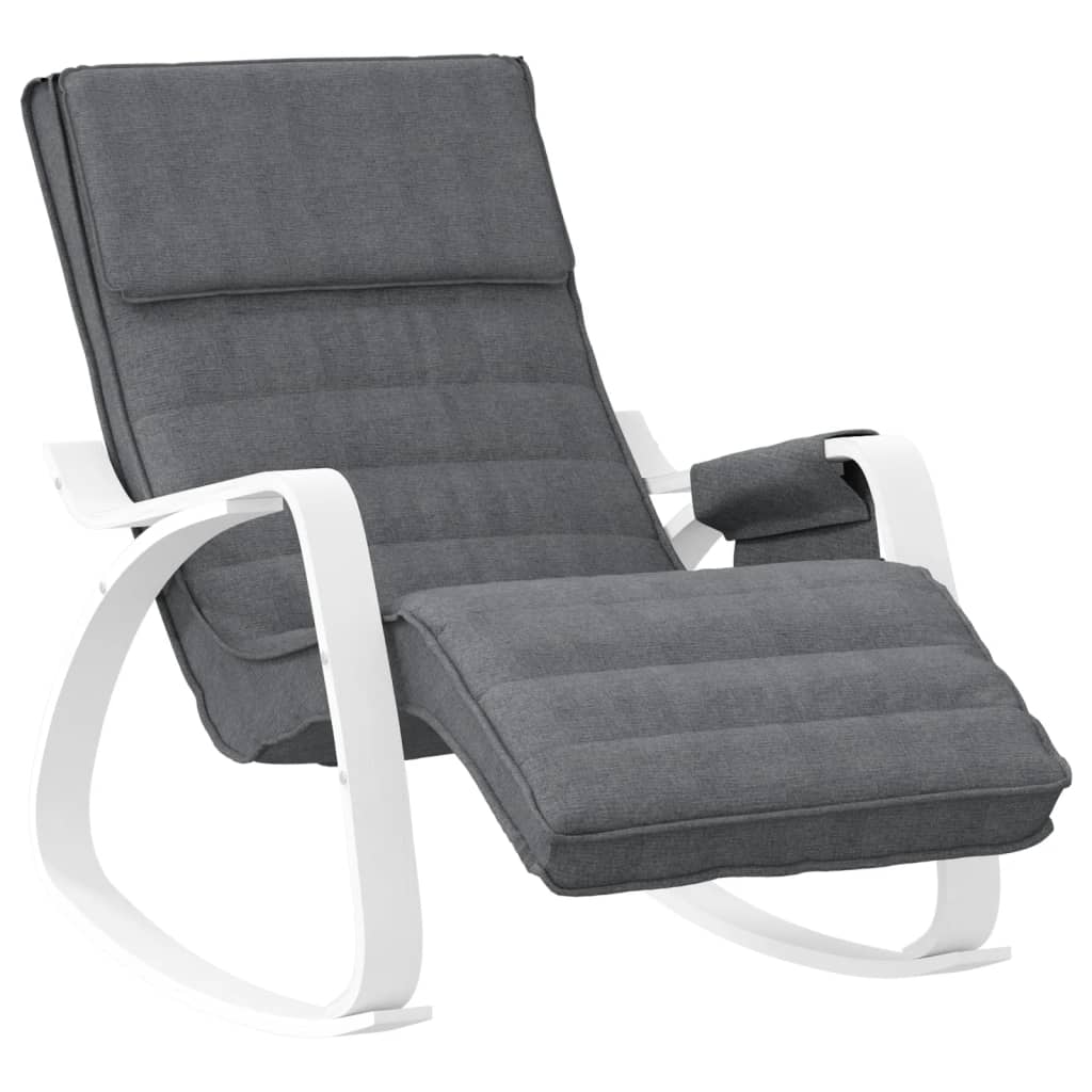 Chaise à bascule Gris foncé Tissu - XIOS