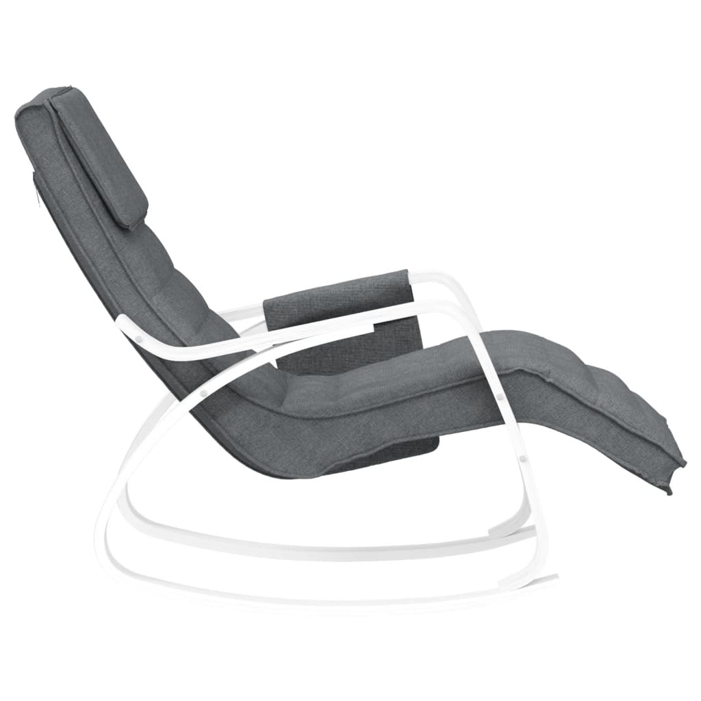 Chaise à bascule Gris foncé Tissu - XIOS