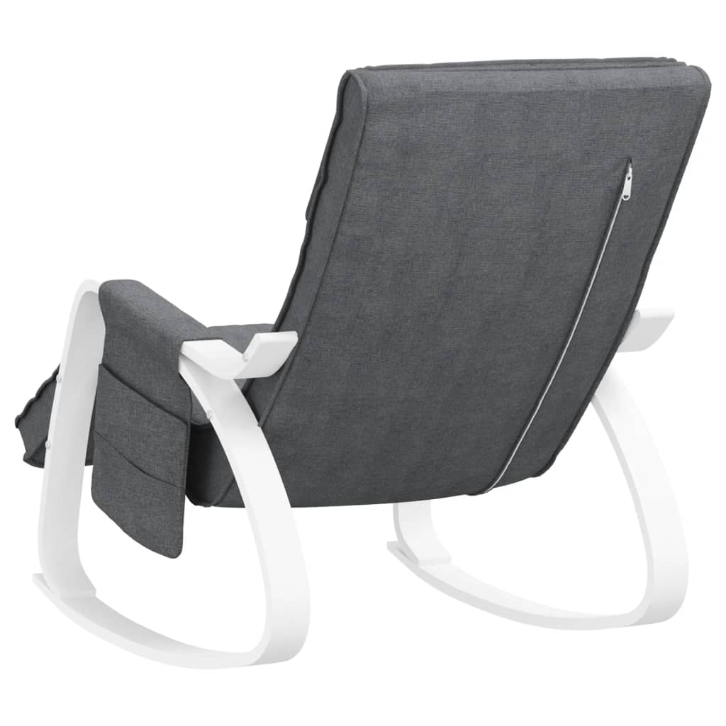 Chaise à bascule Gris foncé Tissu - XIOS