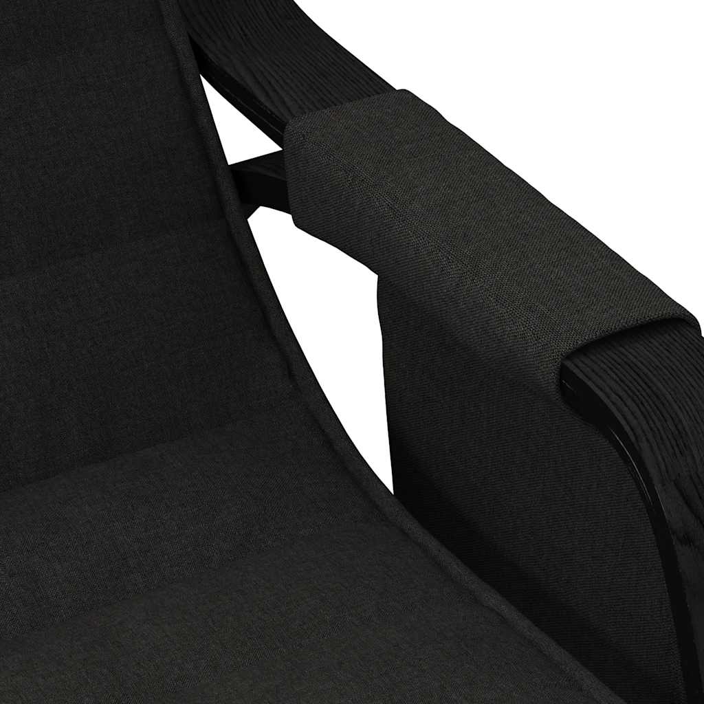 Chaise à bascule Noir Tissu - XIOS