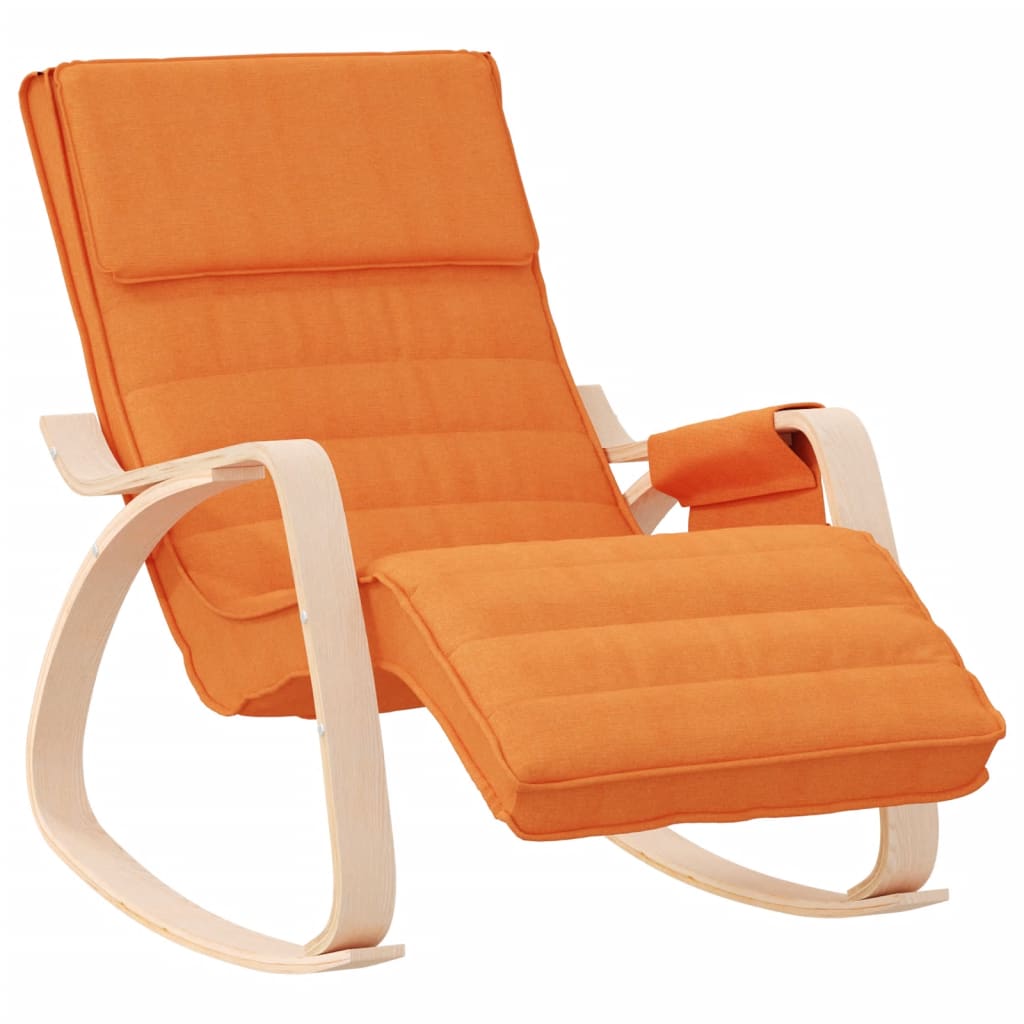 Chaise à bascule Jaune foncé Tissu - XIOS