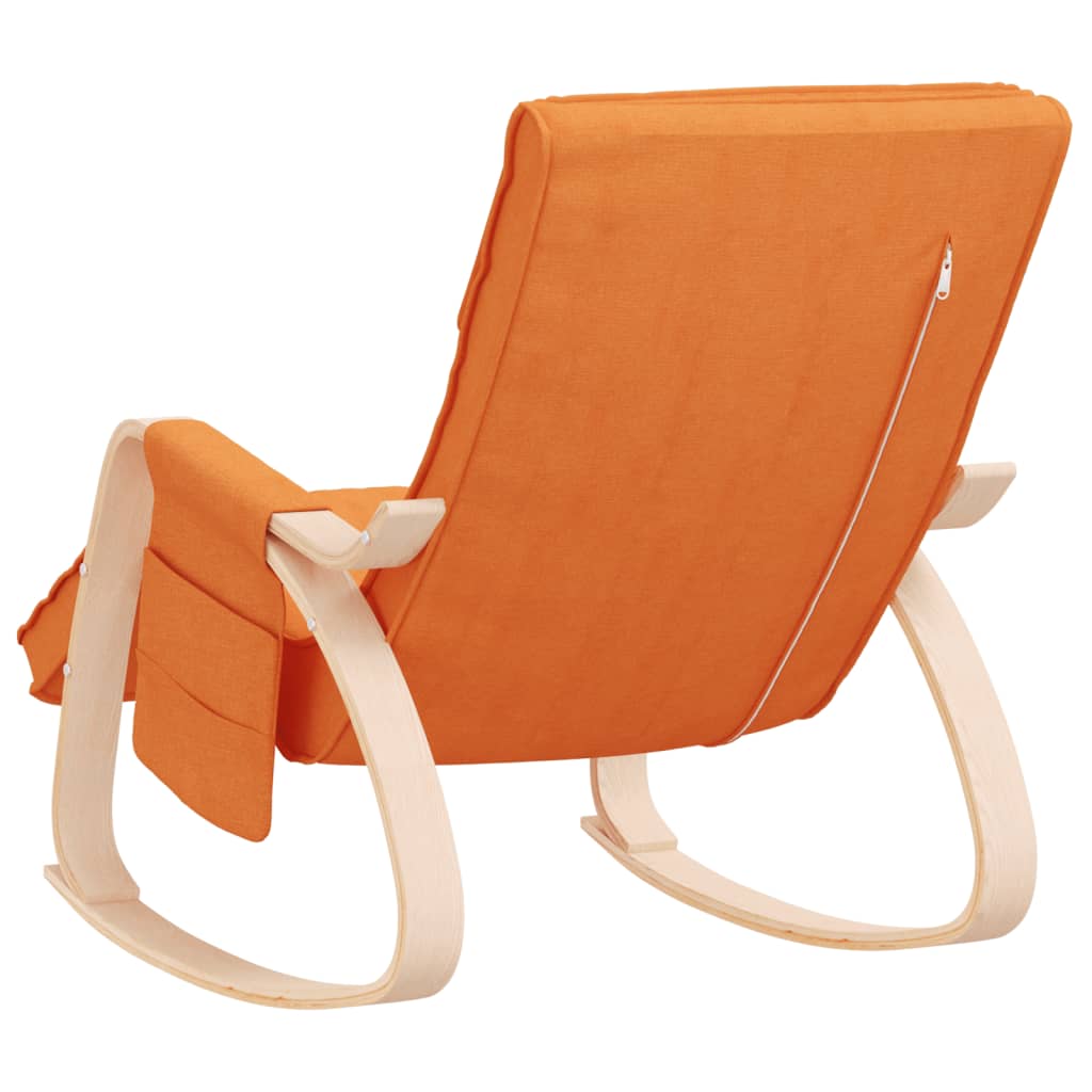 Chaise à bascule Jaune foncé Tissu - XIOS