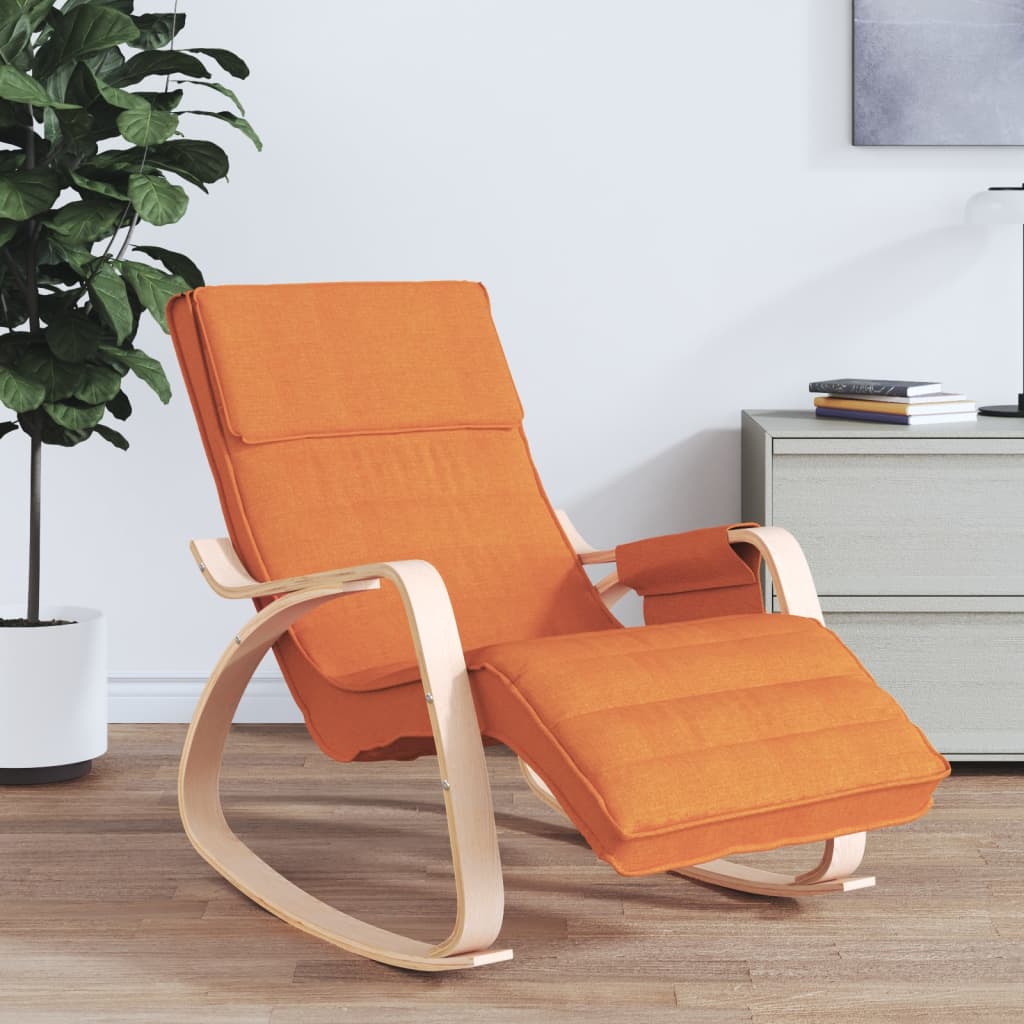 Chaise à bascule Jaune foncé Tissu - XIOS