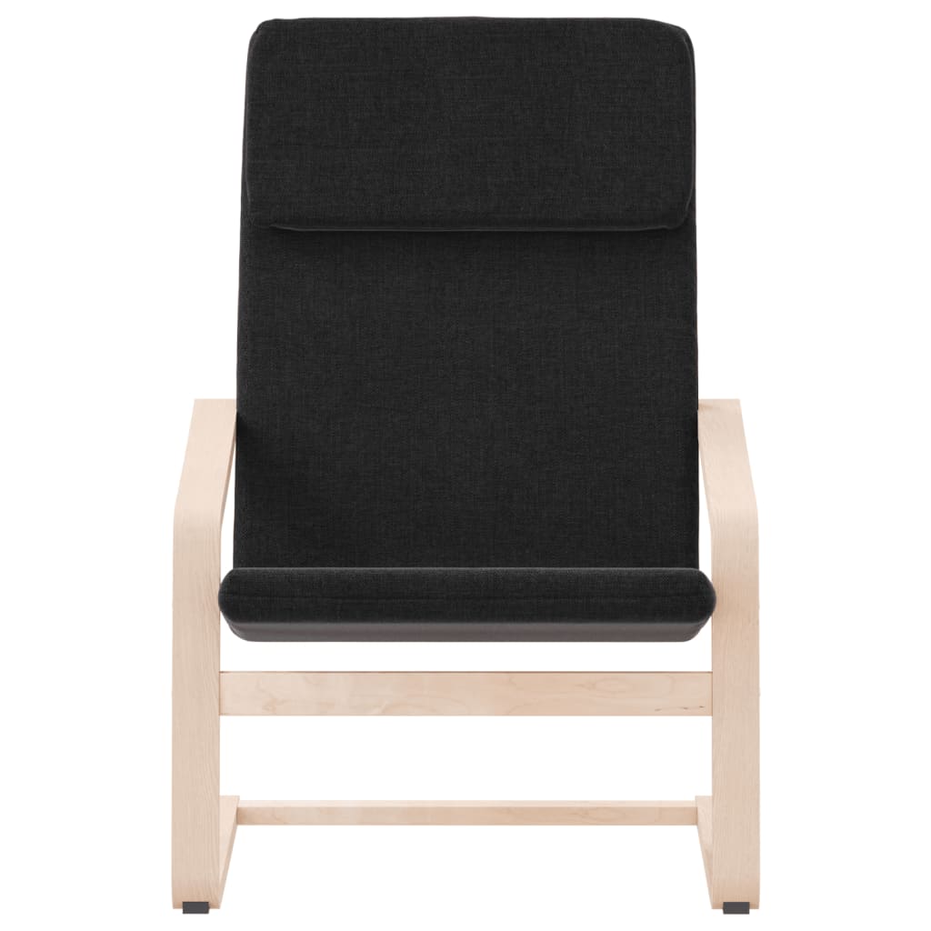 Fauteuil de relaxation noir tissu - XIOS