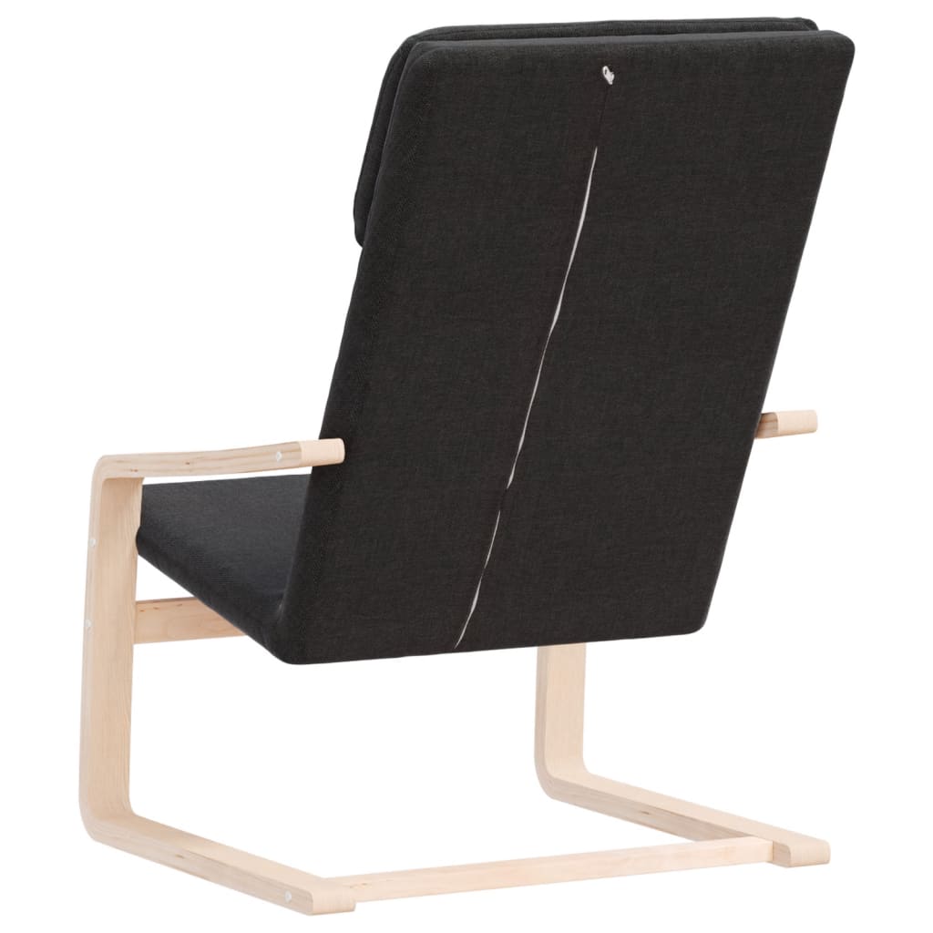Fauteuil de relaxation noir tissu - XIOS