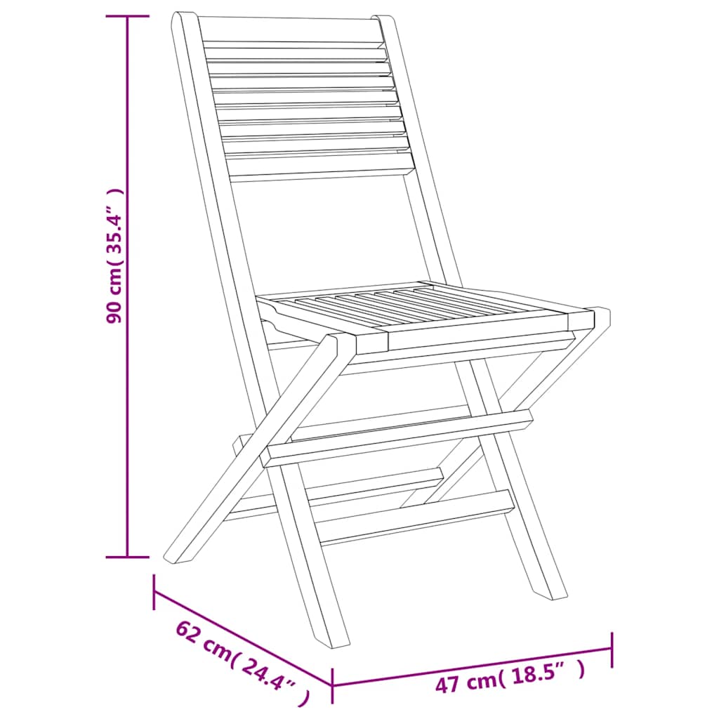 Ensemble à manger de jardin 7 pcs Bois de teck solide