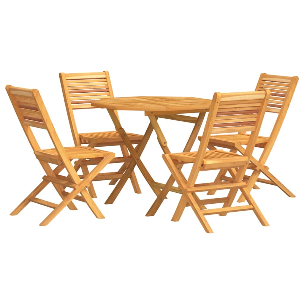 Ensemble à manger de jardin 5 pcs Bois de teck massif - XIOS