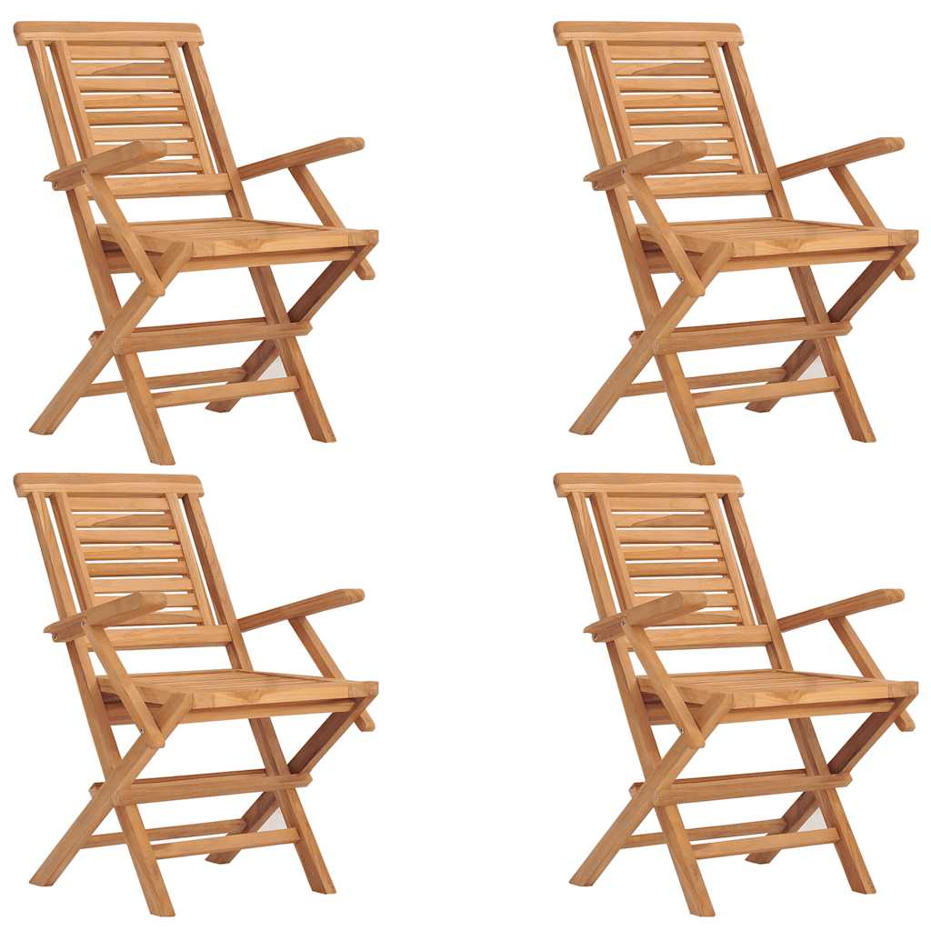 Ensemble à manger de jardin 5 pcs Bois de teck massif