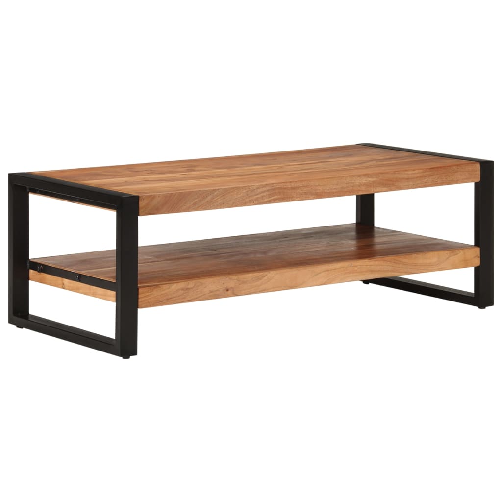 Table basse 120x55x40 cm bois massif d'acacia - XIOS