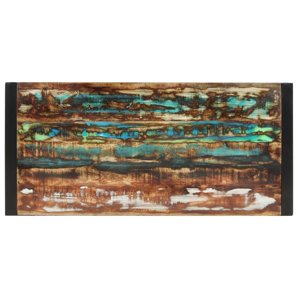 Table à manger 120x55x76 cm bois massif de récupération - XIOS