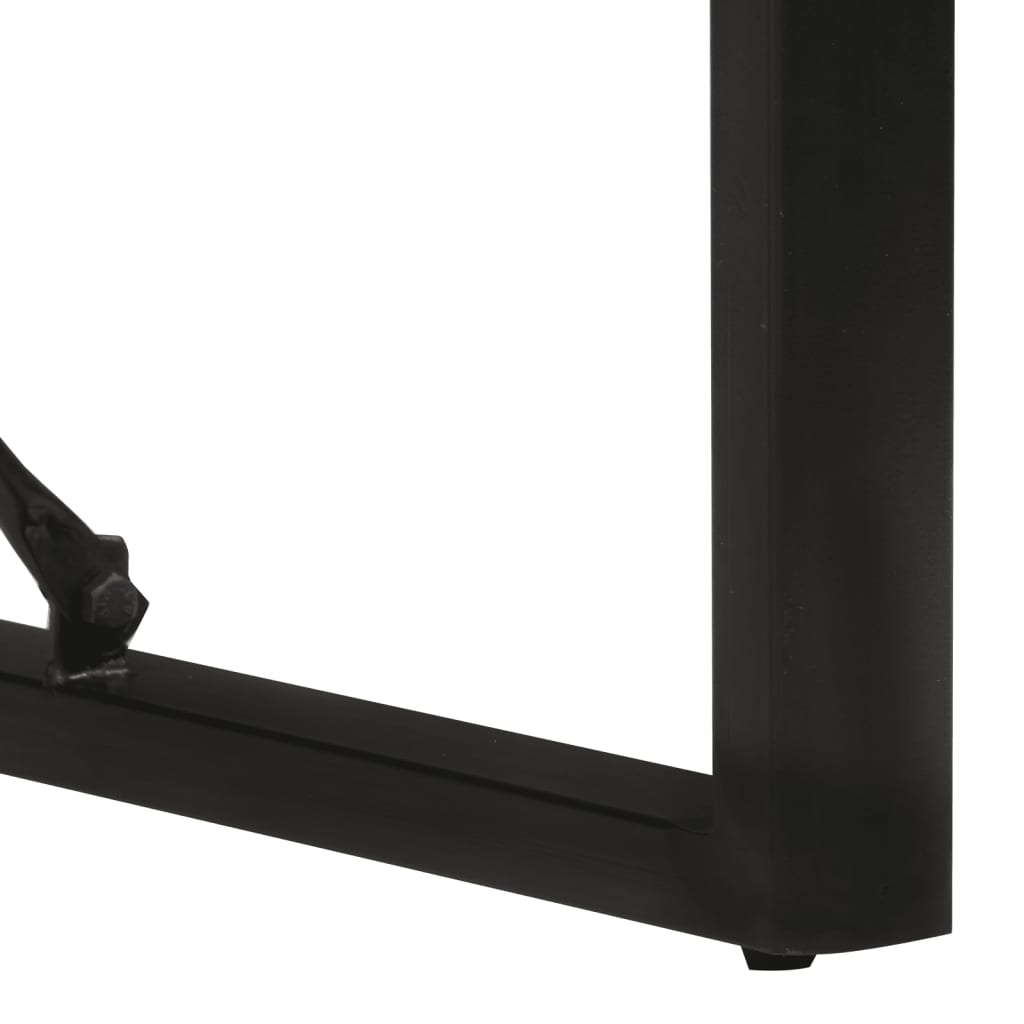 Table à manger 120x55x76 cm bois massif de récupération - XIOS