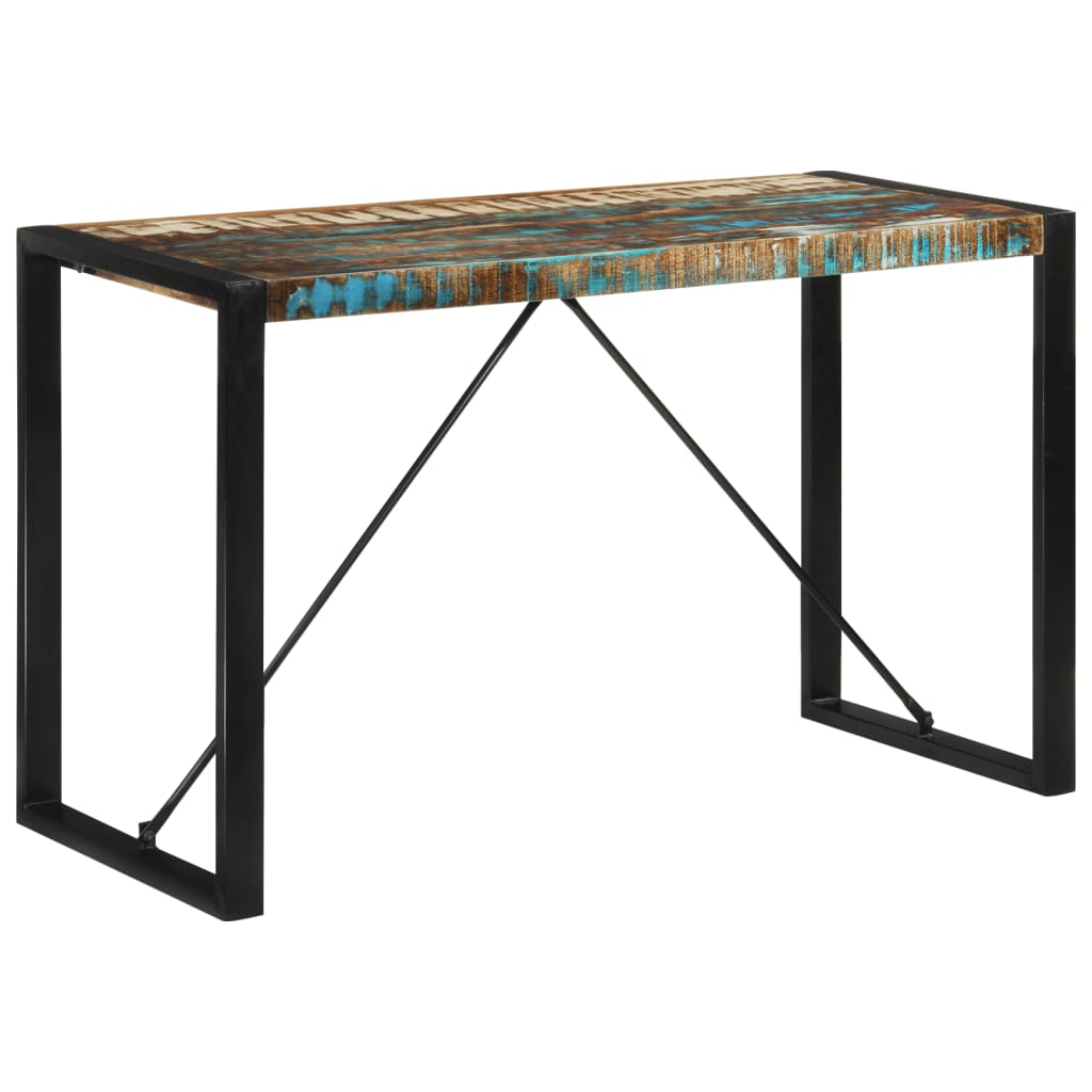 Table à manger 120x55x76 cm bois massif de récupération - XIOS