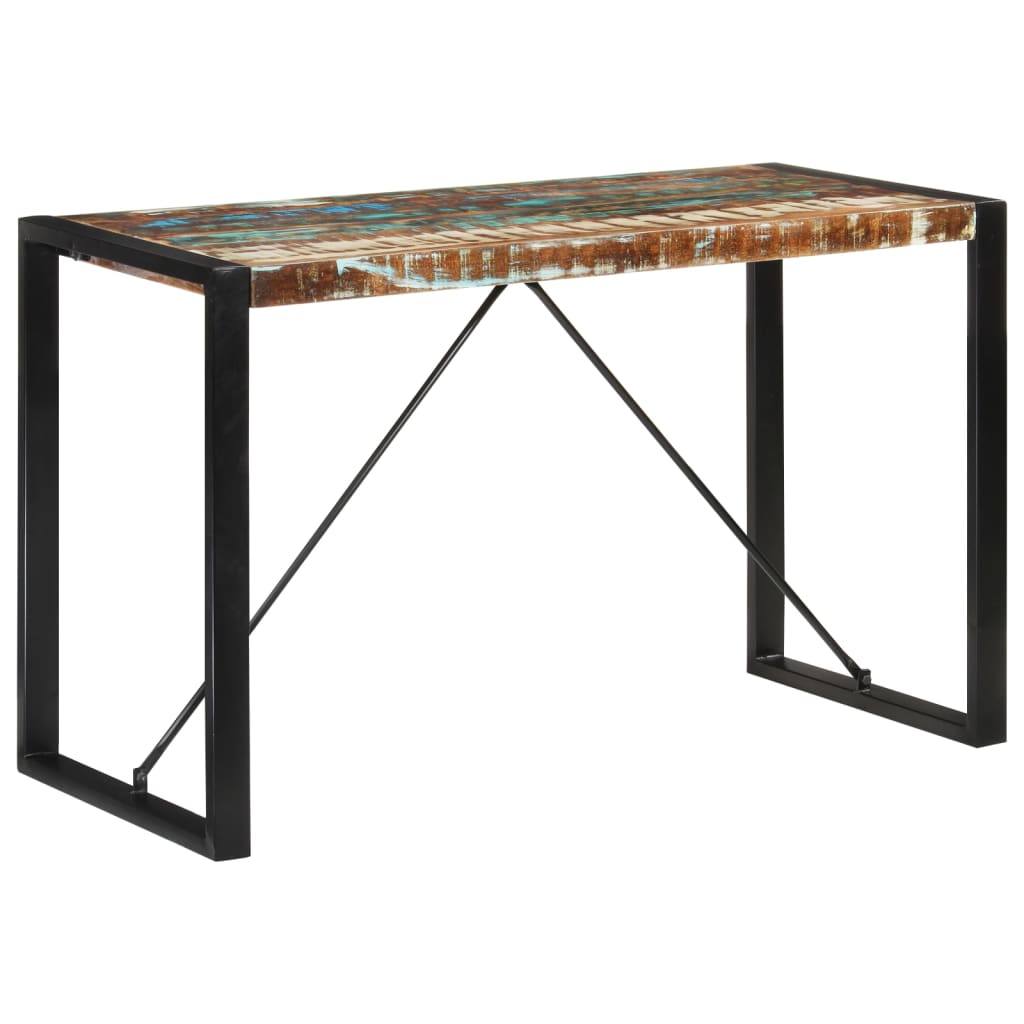 Table à manger 120x55x76 cm bois massif de récupération - XIOS