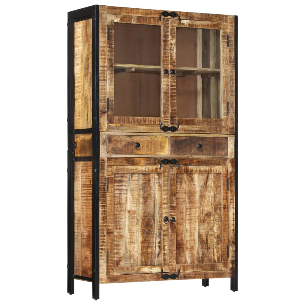 Buffet 100x40x175 cm bois de manguier brut massif - XIOS