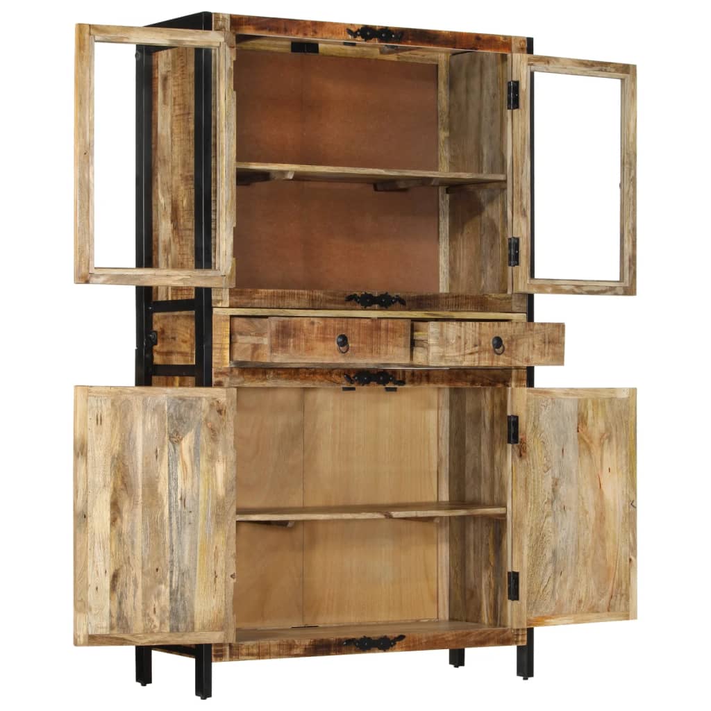 Buffet 100x40x175 cm bois de manguier brut massif - XIOS