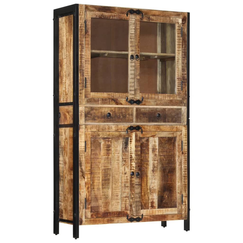 Buffet 100x40x175 cm bois de manguier brut massif - XIOS