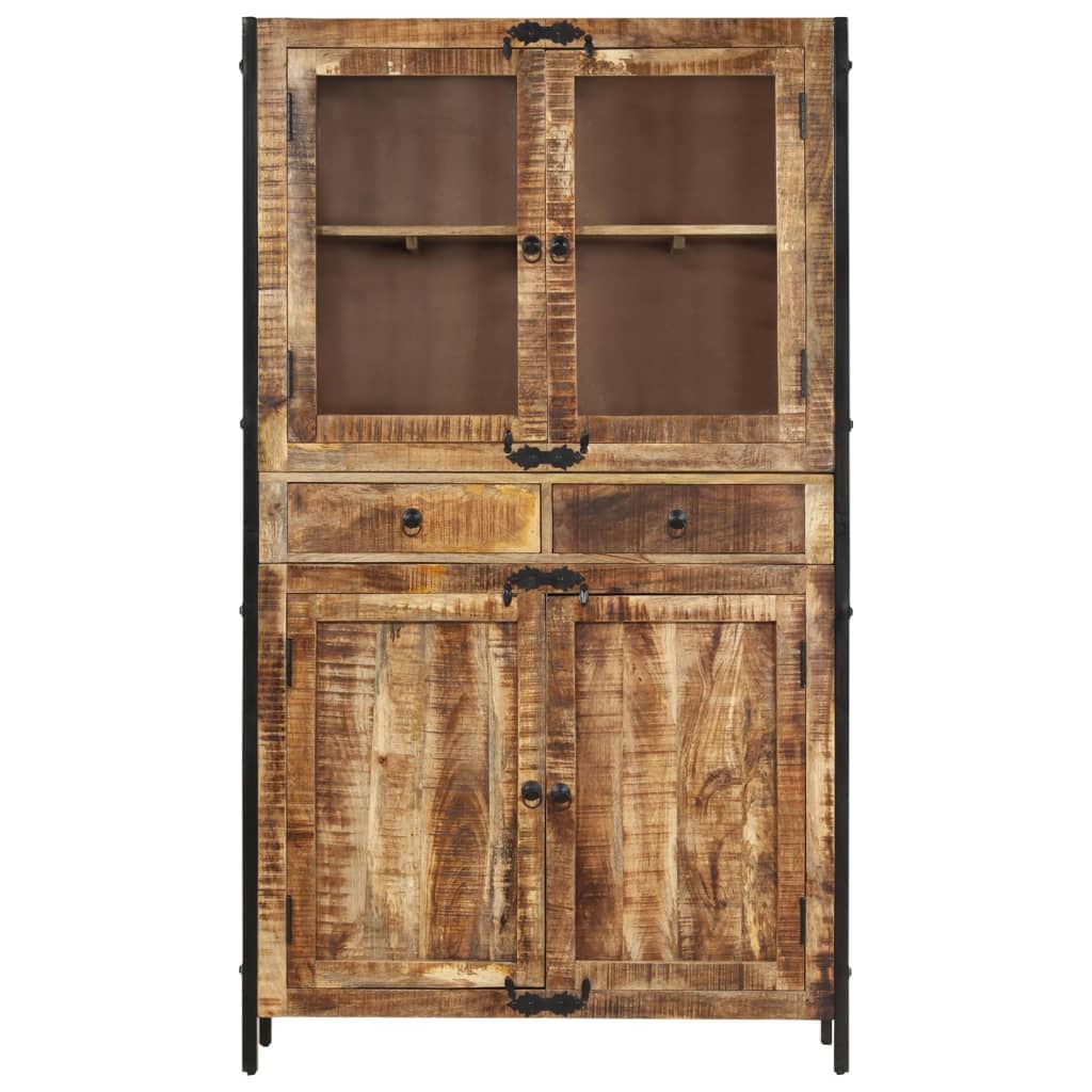 Buffet 100x40x175 cm bois de manguier brut massif - XIOS