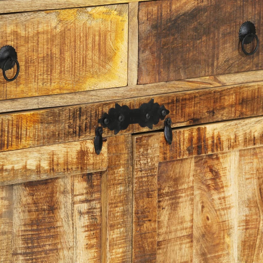 Buffet 100x40x175 cm bois de manguier brut massif - XIOS