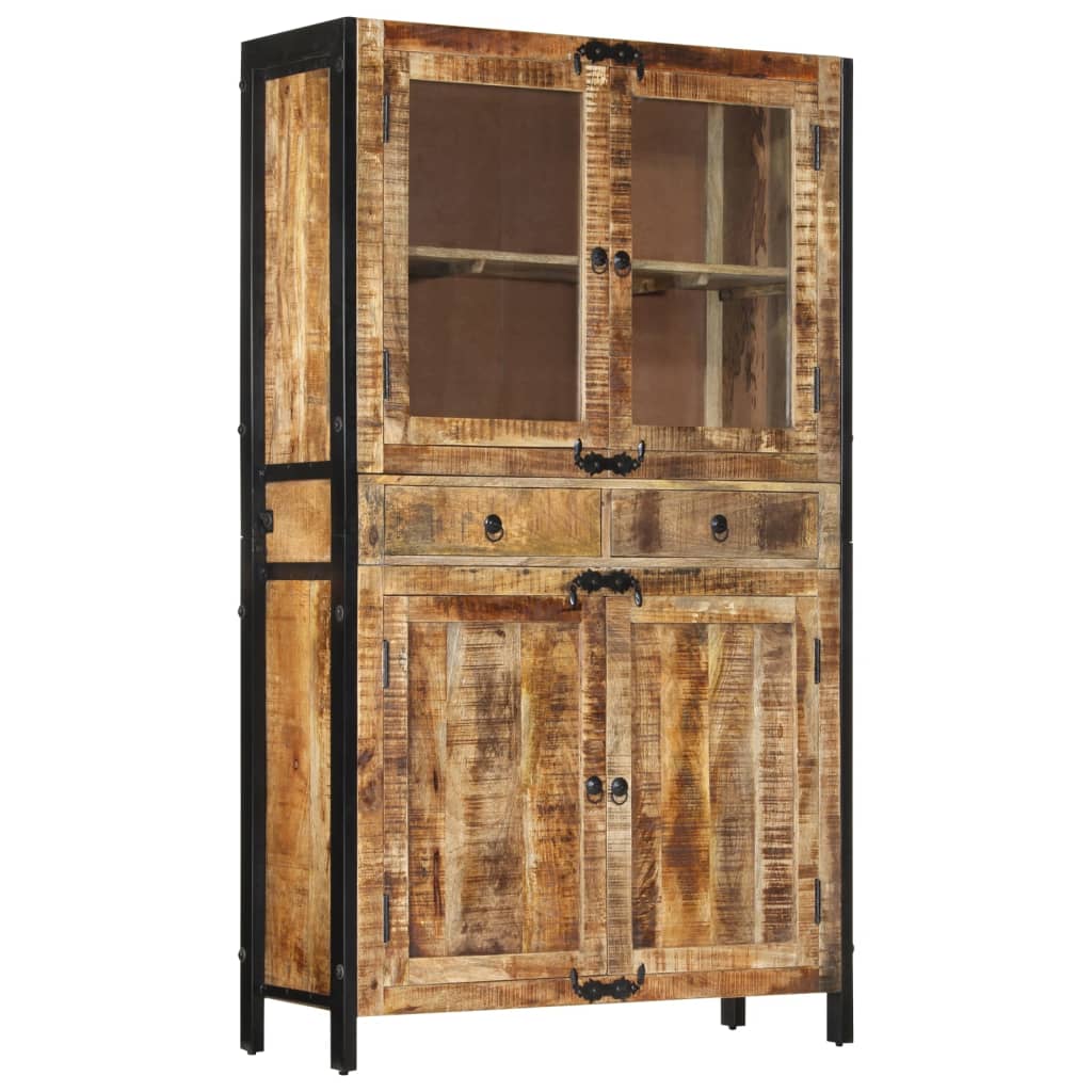 Buffet 100x40x175 cm bois de manguier brut massif - XIOS