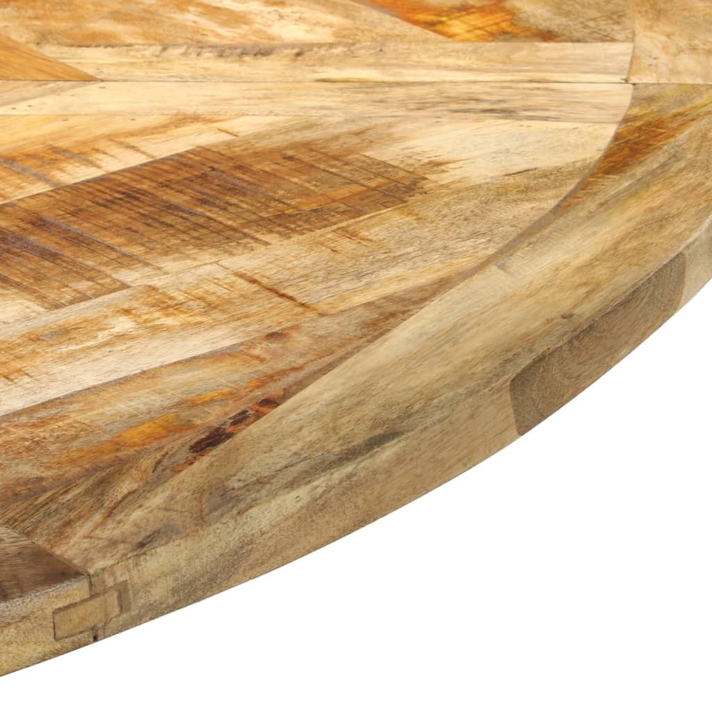 Table à dîner Ø150x76 cm bois de manguier massif brut - XIOS