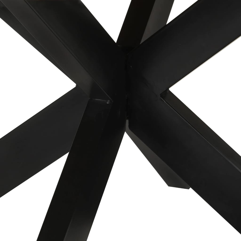 Table à dîner Ø150x76 cm bois de manguier massif brut - XIOS