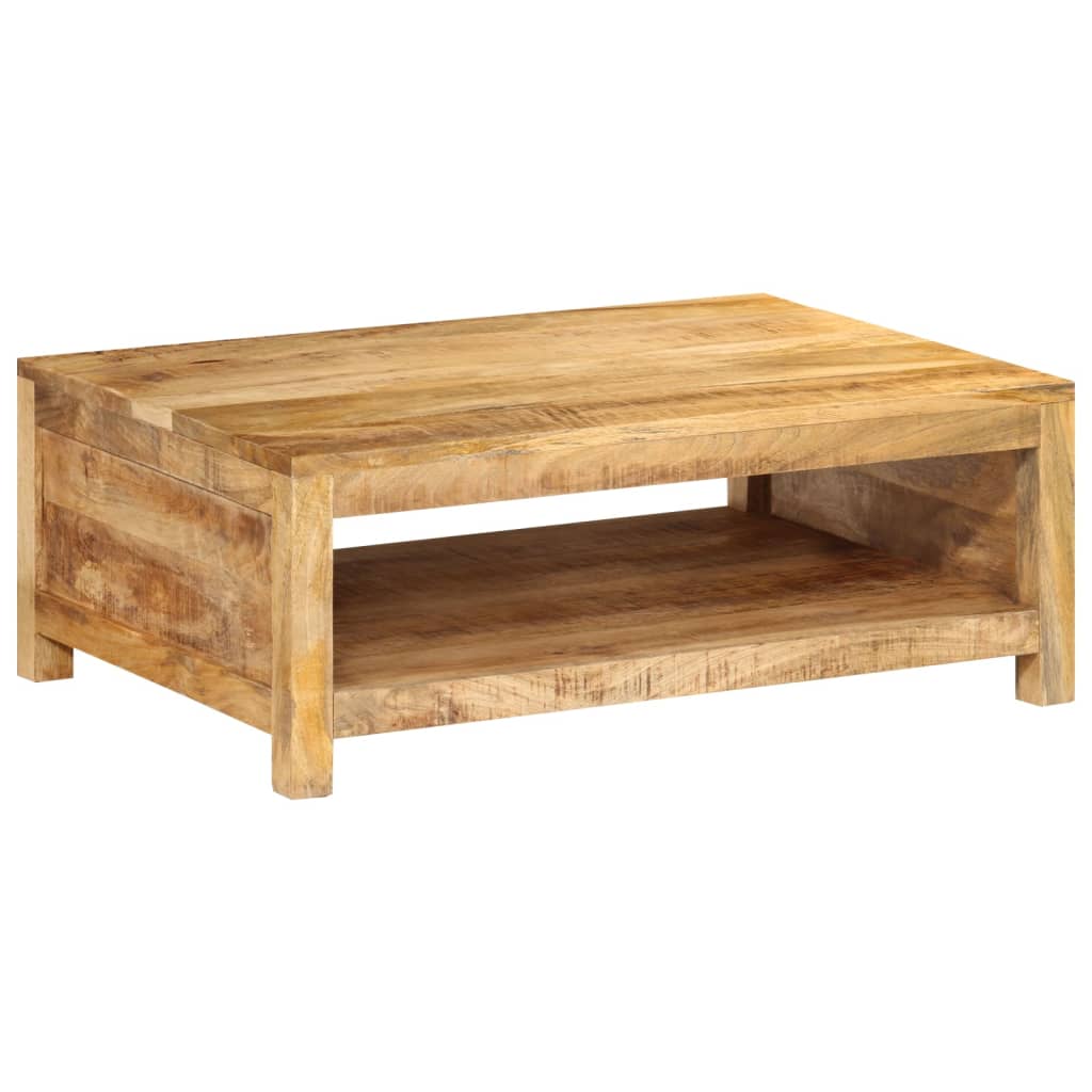 Table basse 80x55x30 cm bois de manguier massif - XIOS