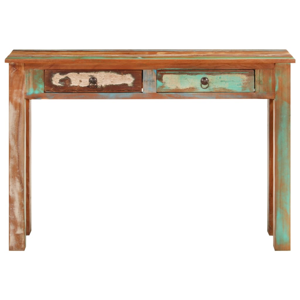 Table console 110x30x75 cm bois massif de récupération - XIOS