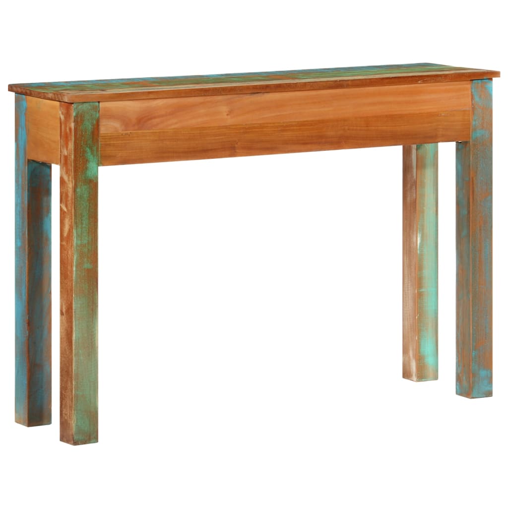 Table console 110x30x75 cm bois massif de récupération - XIOS