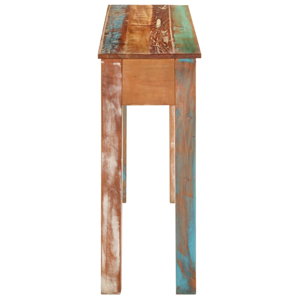 Table console 110x30x75 cm bois massif de récupération - XIOS