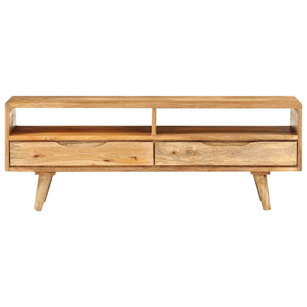 Meuble TV 110x30x41 cm bois massif de manguier - XIOS