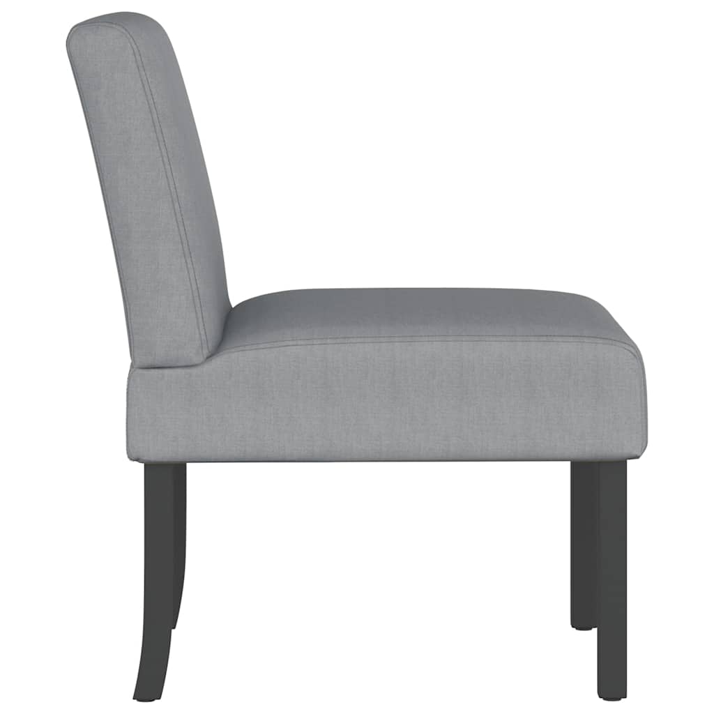 Fauteuil sans accoudoirs gris clair tissu - XIOS