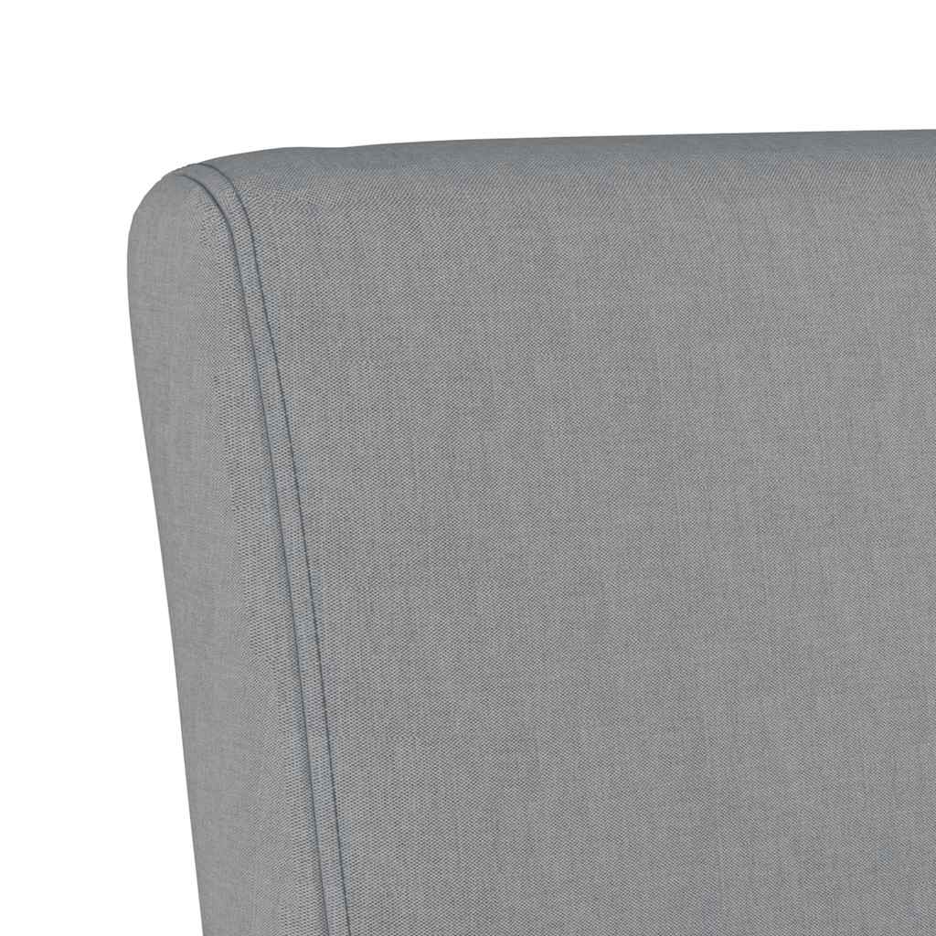 Fauteuil sans accoudoirs gris clair tissu - XIOS